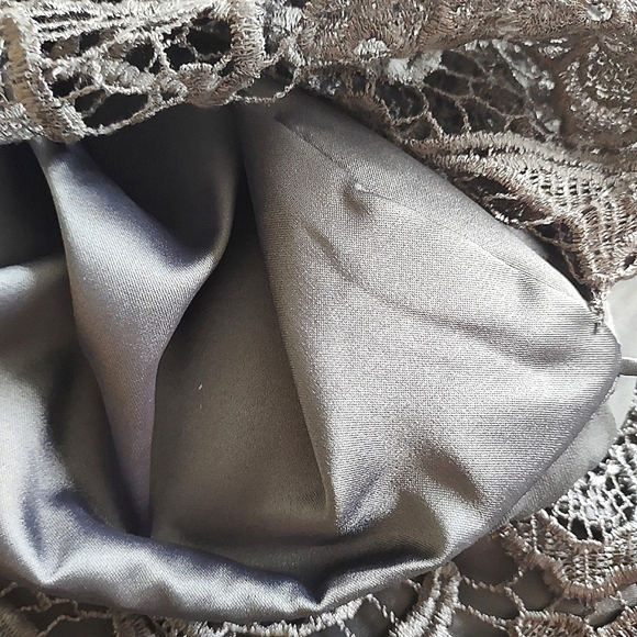 Adrianna Papell Evening Illusion Lace Sheath Dress Size 10 - Picture 7 of 10